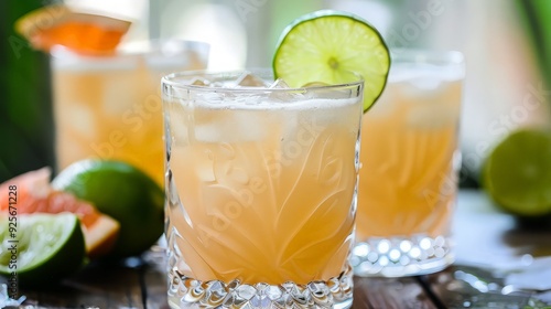 Refreshing Grapefruit and Lime Cocktail