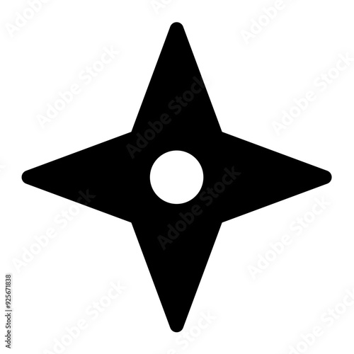 Fototapet shuriken icon