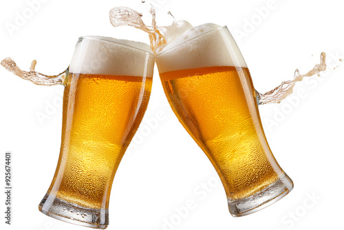 glass of beer isolated