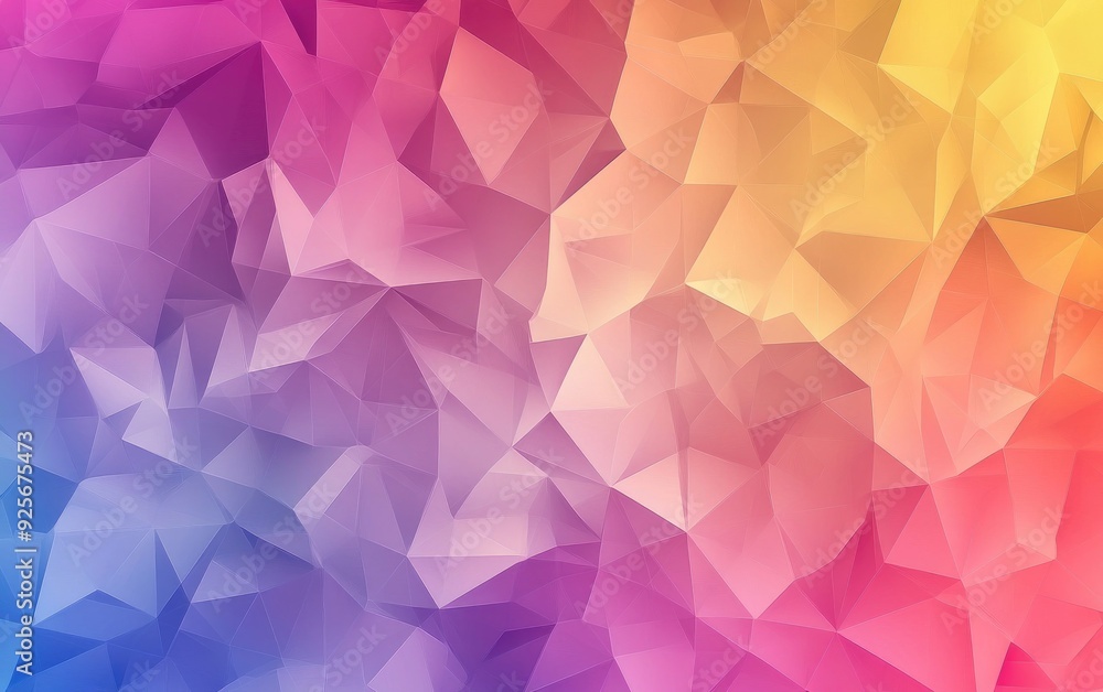 Obraz premium Vibrant Abstract Polygonal Gradient Background Design