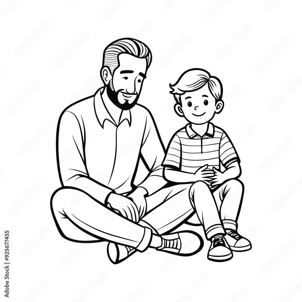 father and son silhouette vector art father and son silhouette vector art