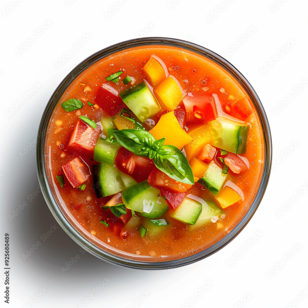 a bowl of soup with vegetables and herbs a bowl of soup with vegetables and herbs