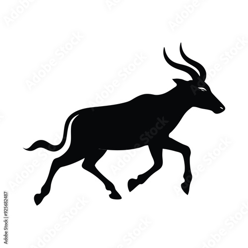 Wallpaper Mural Goat To Run Vector Silhouette illustrator Torontodigital.ca