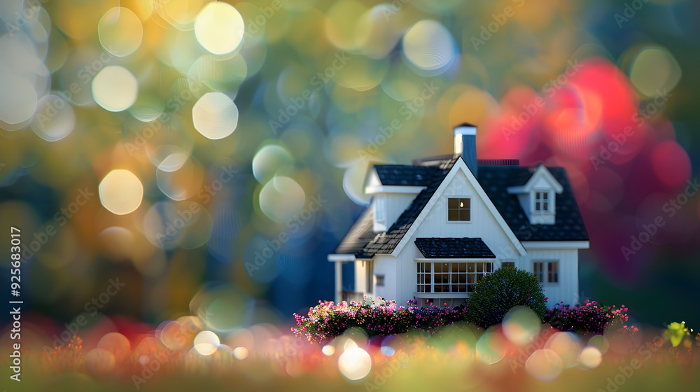 Defocus abstract background of house : Generative AI Defocus abstract background of house : Generative AI