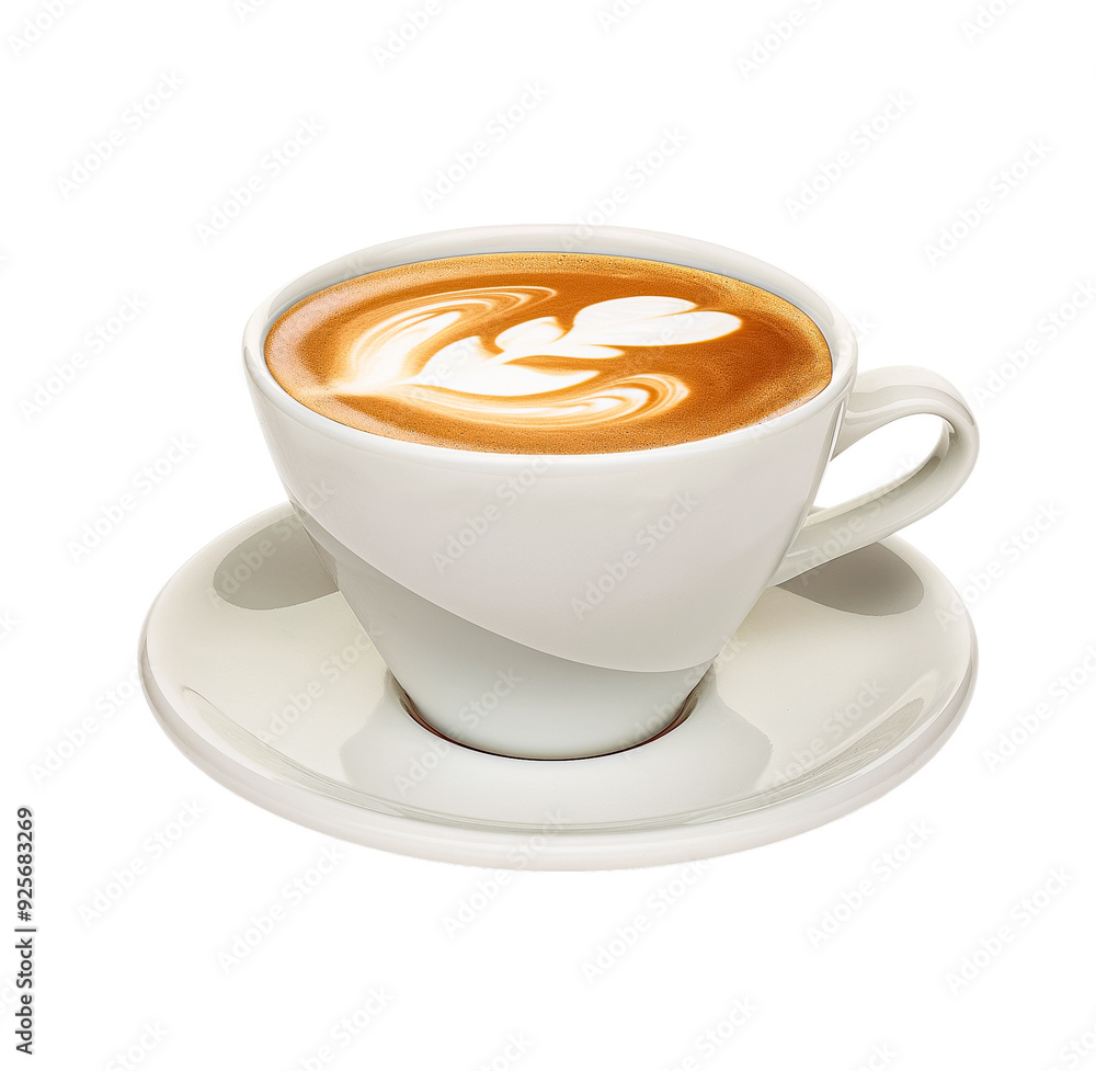 Obraz premium Coffee cup no background café