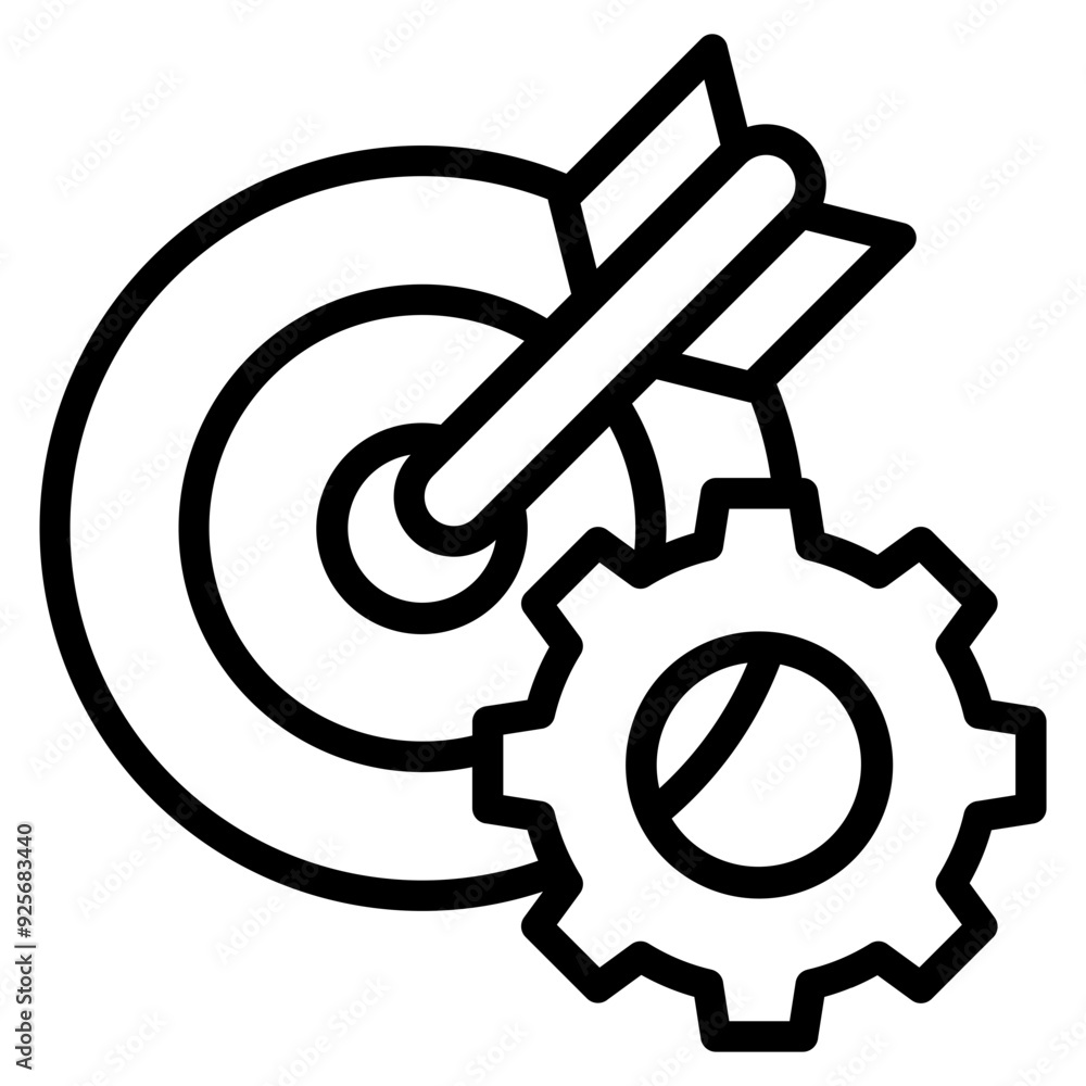 Goal Setting Icon Element For Design Goal Setting Icon Element For Design