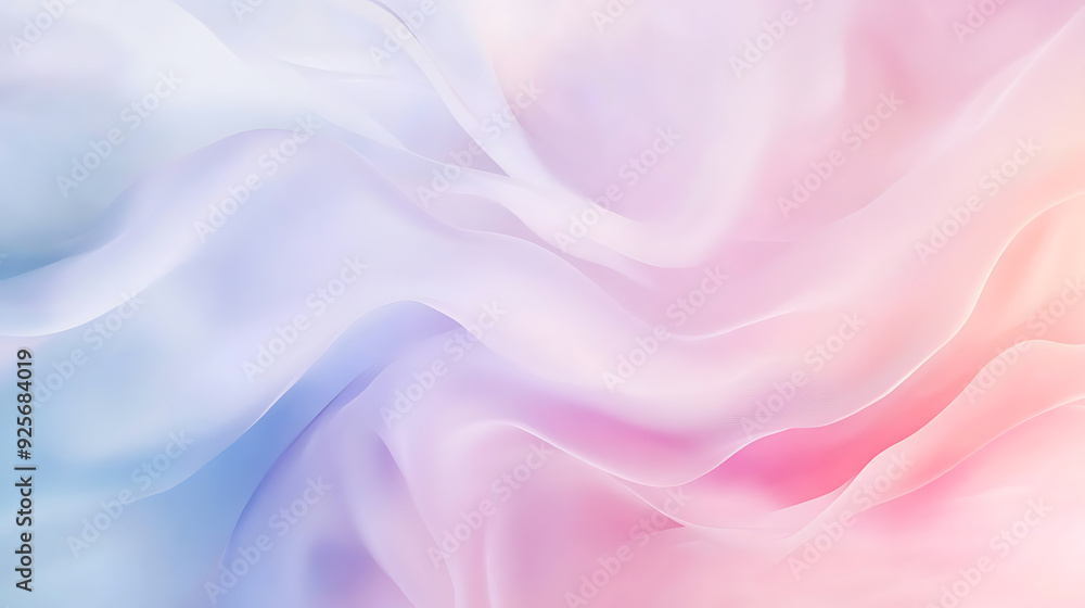 Obraz premium Soft, flowing, pastel, colors, abstract