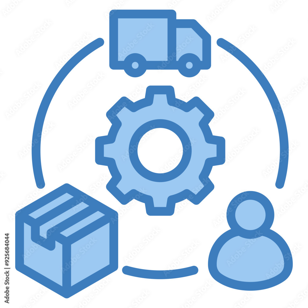 Supply Chain Icon Element For Design Supply Chain Icon Element For Design