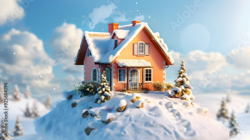 Wallpaper Mural house on the roof Torontodigital.ca