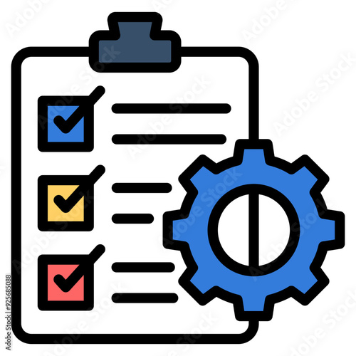 Task Management Icon Element For Design