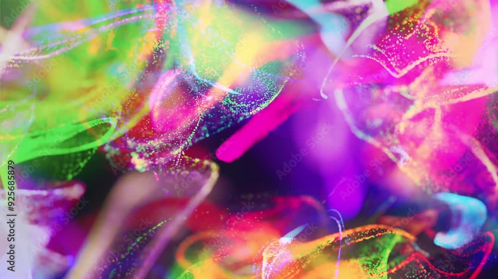 abstract background colorful particle waves abstract background colorful particle waves