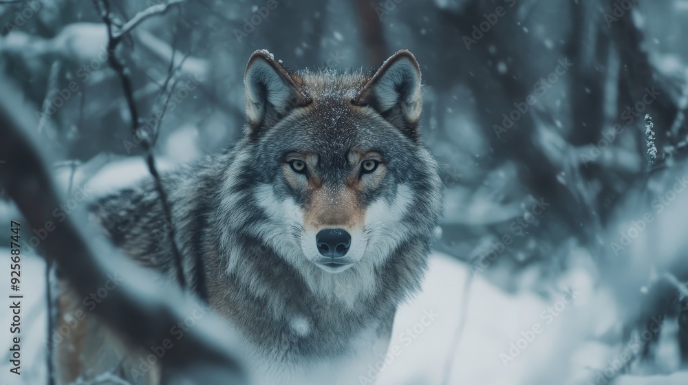 Wolf in Snow. Wolf in Snow.