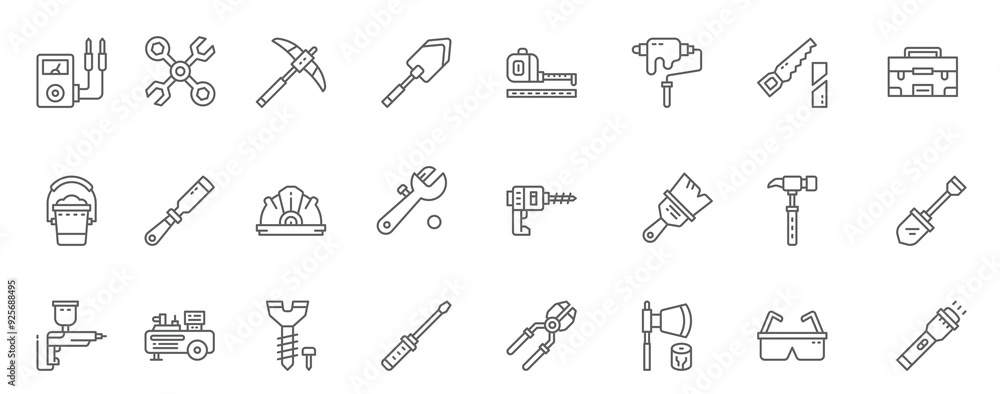 Mechanic Tool icon pack for your website design, logo, app, UI. Mechanic Tool icon outline design. Vector graphics illustration and editable stroke. Mechanic Tool icon pack for your website design, logo, app, UI. Mechanic Tool icon outline design. Vector graphics illustration and editable stroke.