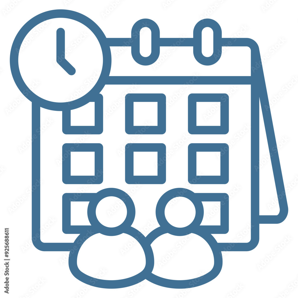 Meeting Schedule Icon Element For Design Meeting Schedule Icon Element For Design