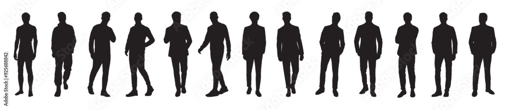 Vector business man silhouette set of silhouettes of business people silhouettes isolated background. Vector business man silhouette set of silhouettes of business people silhouettes isolated background.