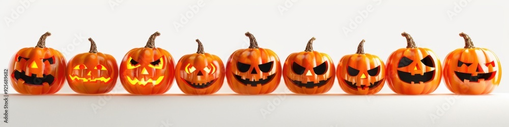 Halloween Pumpkin Lineup Halloween Pumpkin Lineup