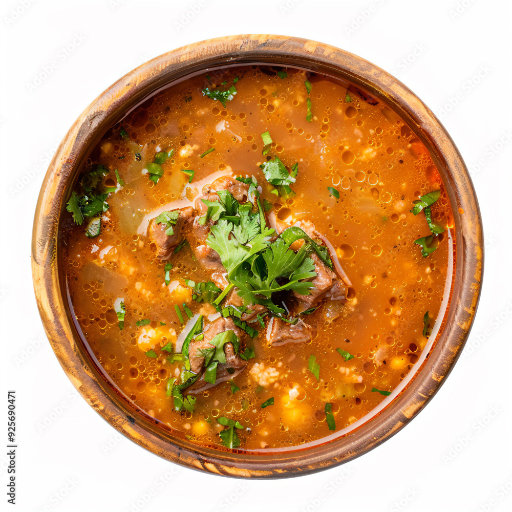 a bowl of soup with meat and vegetables a bowl of soup with meat and vegetables