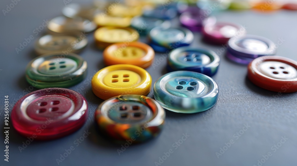 A series of buttons arranged in a spiral pattern on a flat surface, creating a visually appealing abstract design. A series of buttons arranged in a spiral pattern on a flat surface, creating a visually appealing abstract design.