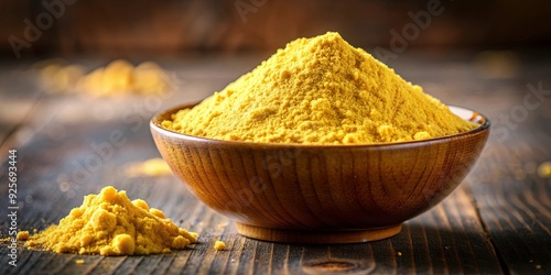 Wallpaper Mural Close up of besan (gram flour) powder in a small bowl Torontodigital.ca