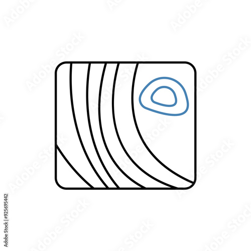 toporaphy concept line icon. Simple element illustration. toporaphy concept outline symbol design.