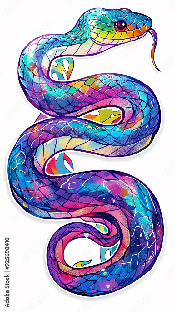 snake colorful illustration art vibrant reptile bright design drawing style scales digital art pattern animal fantasy artwork nature wildlife coiled serpent snake colorful illustration art vibrant reptile bright design drawing style scales digital art pattern animal fantasy artwork nature wildlife coiled serpent