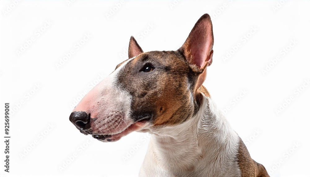 ブル・テリアのポートレート(Bull Terrier portrait on white background)
ブル・テリアのポートレート(Bull Terrier portrait on white background)