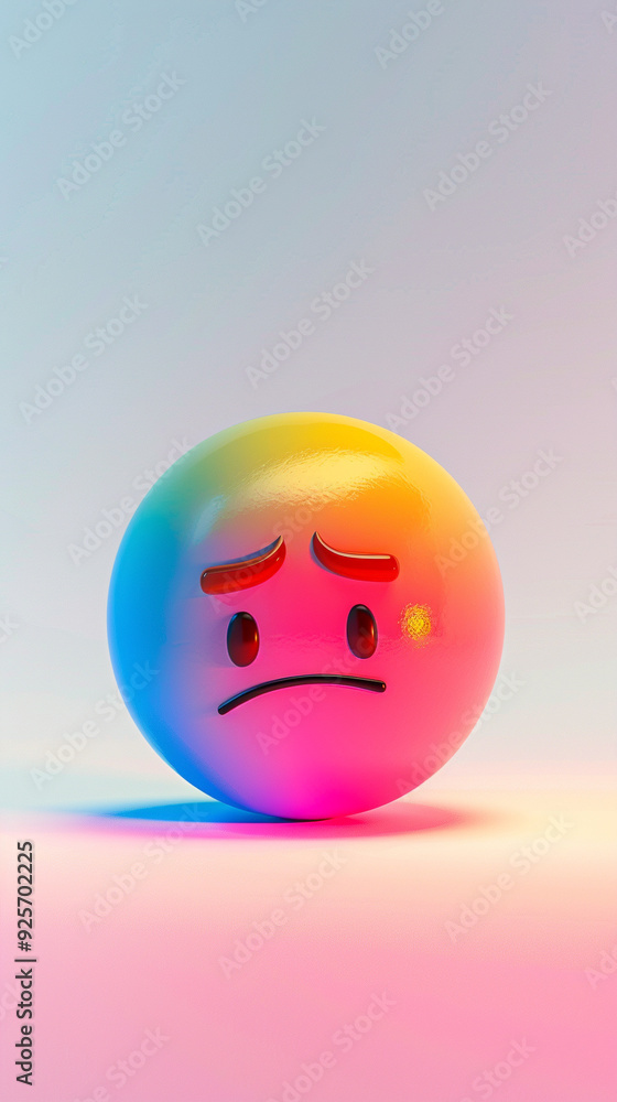 emoji sad emoticon colorful sphere face expression mood digital art 3d gradient isolated depressed feeling glossy round emotion abstract graphic character emoji sad emoticon colorful sphere face expression mood digital art 3d gradient isolated depressed feeling glossy round emotion abstract graphic character