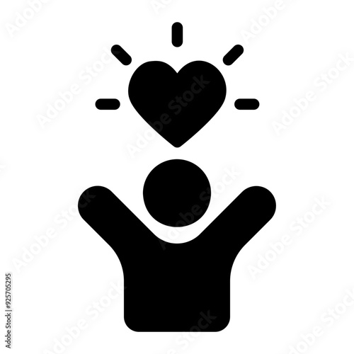 quality of life glyph icon