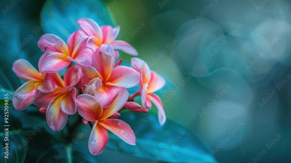 Fototapeta premium Bua tong flower with beautiful.