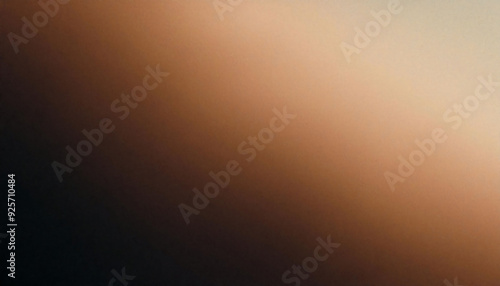 Abstract beige brown color gradient dark background grainy noise texture banner website header design