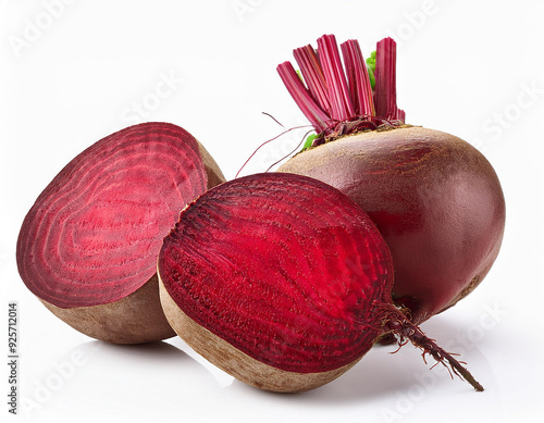 Beetroots isolated on white background