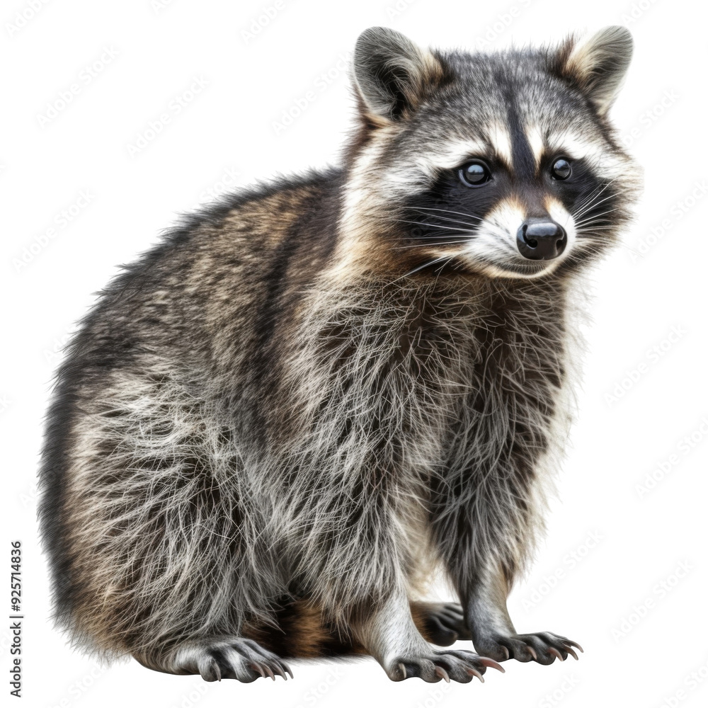 A Close-Up Portrait of a Curious Raccoon A Close-Up Portrait of a Curious Raccoon