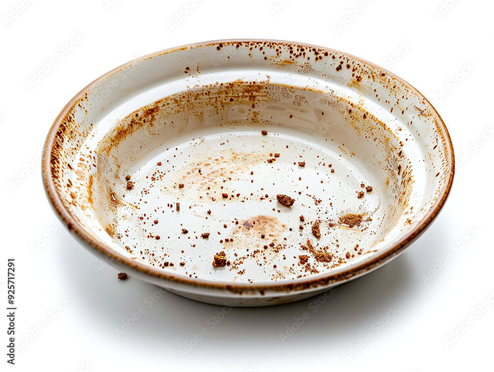 dirty dish isolated on white background dirty dish isolated on white background