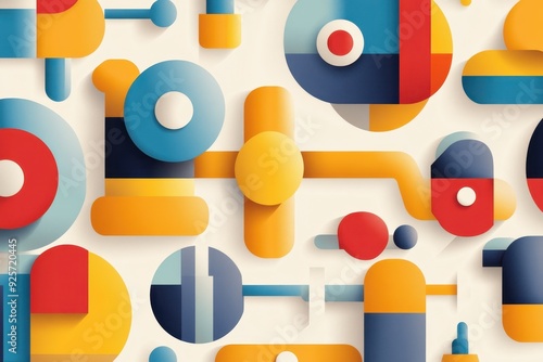 Dynamic Vector Collage of Fitness Guides, Hand-Drawn Icons, and Gym Interiors in Vibrant Hues | Energizing Fitness and Wellness Concept