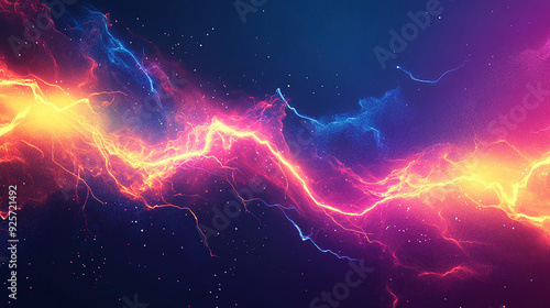 Abstract Zap Lightning Bolt Excitement Modern Gradient Background