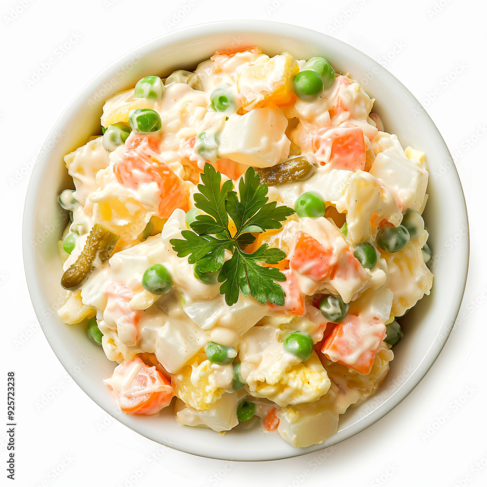 a bowl of mixed vegetables with a parsley a bowl of mixed vegetables with a parsley