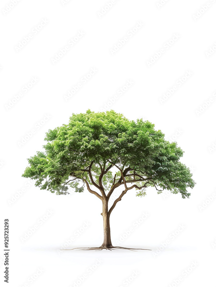 Tree isolated on white.