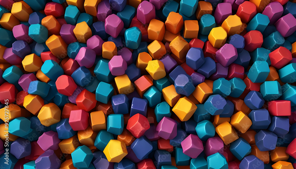 Colorful abstract geometric shape background. Generative AI Colorful abstract geometric shape background. Generative AI