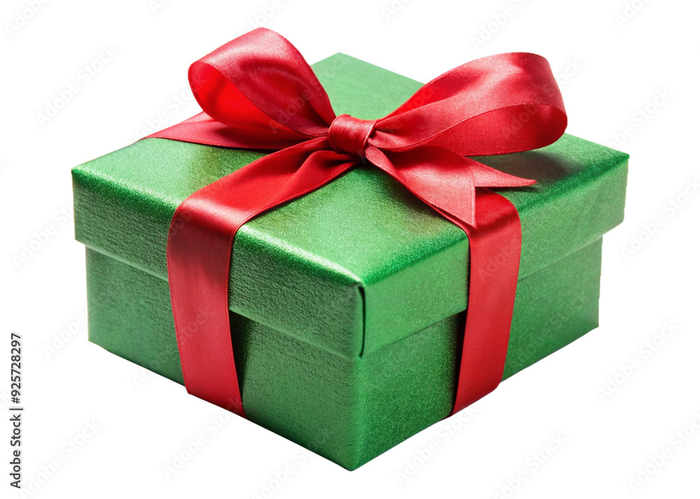 Fototapeta premium Elegant Gift Box on Transparent Background for Custom Use