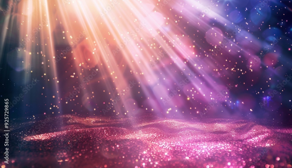 Purple pink gradient multicolours defocused bokeh light circle bubble dot abstract background Purple pink gradient multicolours defocused bokeh light circle bubble dot abstract background