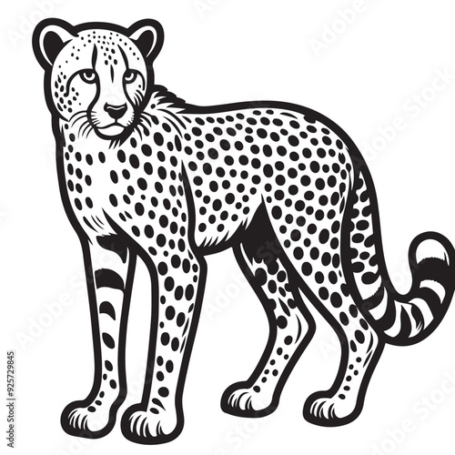 leopard vector illustration