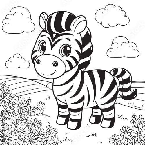 baby zebra cartoon