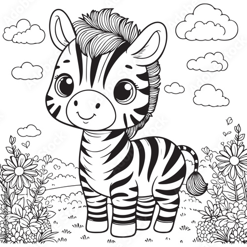 baby zebra cartoon