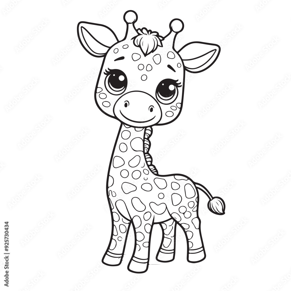 Obraz premium cartoon giraffe