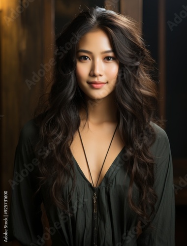 Beauty portrait of young Asian woman