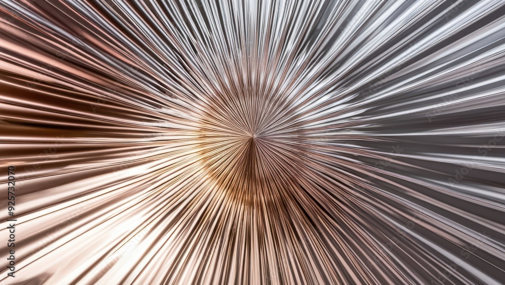 Obraz premium Vibrant abstract image with radial lines creating a dynamic sense of energy and depth, suitable for modern design projects and artistic uses