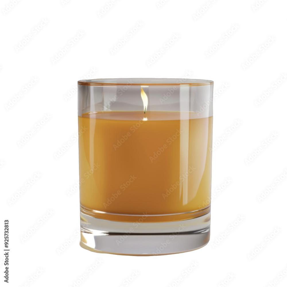 A Glass Jar Candle with a Single Flame A Glass Jar Candle with a Single Flame