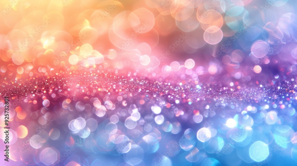 Colorful pastel bokeh background with shiny lights and bubbles Colorful pastel bokeh background with shiny lights and bubbles
