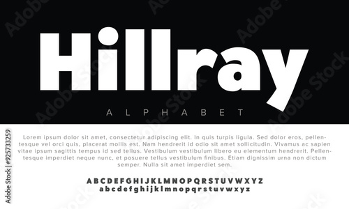 Luxury Hillray alphabet letters font for logo