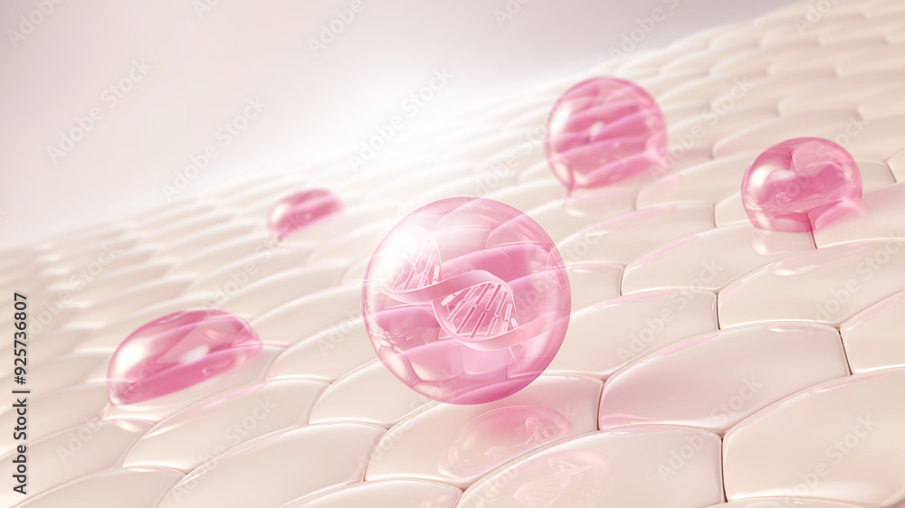 Pink Collagen Skin Serum Oil drop on skin cell, Skin Repair, moisturizer, collagen serum, advertising background ready to use, 3D rendering Pink Collagen Skin Serum Oil drop on skin cell, Skin Repair, moisturizer, collagen serum, advertising background ready to use, 3D rendering